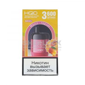 Электронная сигарета HQD BANG 3600 (Манго Персик) купить с доставкой в Нижнем Новгороде и Нижегородской области. Цена. Изображение №48.
