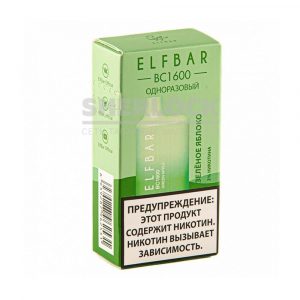 Электронная сигарета ELF BAR BC1600 (Зеленое Яблоко) купить с доставкой в Нижнем Новгороде и Нижегородской области. Цена. Изображение №5.