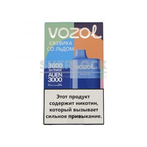 Электронная сигарета VOZOL ALIEN 3000 (Ежевика) купить с доставкой в Нижнем Новгороде и Нижегородской области. Цена. Изображение №3.
