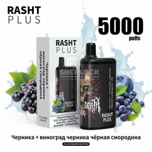 Электронная сигарета RASHT PLUS 5000 (виноград, черника, смородина) купить с доставкой в Нижнем Новгороде и Нижегородской области. Цена. Изображение №5.