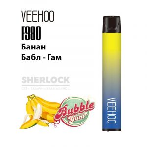 Электронная сигарета VEEHOO F980 2000 (Банан бабл Гам) купить с доставкой в Нижнем Новгороде и Нижегородской области. Цена. Изображение №6.