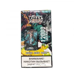 Электронная сигарета Fizzy Pandora 12000 (Ананас Кокос Банан) купить с доставкой в Нижнем Новгороде и Нижегородской области. Цена. Изображение №2.