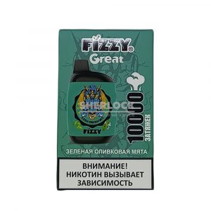 Электронная сигарета FIZZY GREAT 10000 (Зеленая оливковая мята) купить с доставкой в Нижнем Новгороде и Нижегородской области. Цена. Изображение №9. 