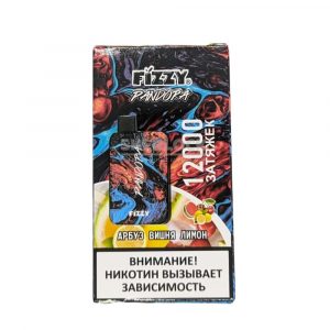 Электронная сигарета Fizzy Pandora 12000 (Арбуз Вишня Лимон) купить с доставкой в Нижнем Новгороде и Нижегородской области. Цена. Изображение №11.
