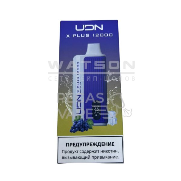 Электронная сигарета UDN X PLUS 12000 (Виноградный лед) купить с доставкой в Нижнем Новгороде и Нижегородской области. Цена. Изображение №4.