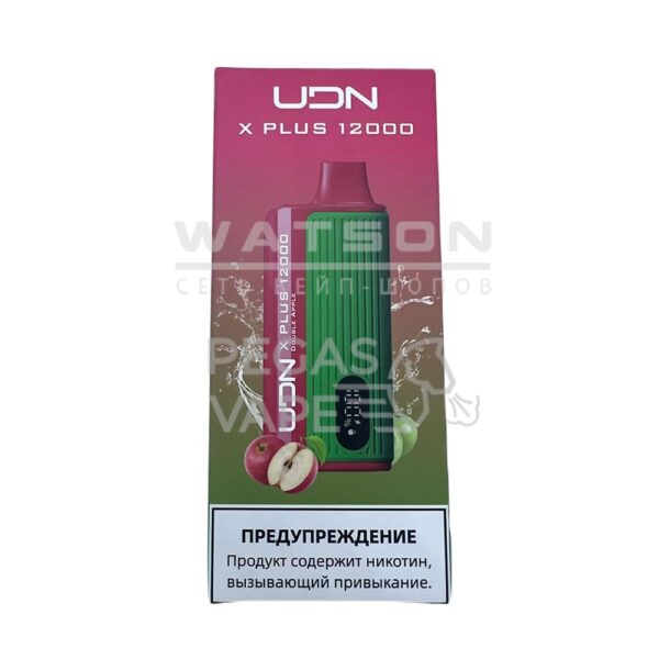 Электронная сигарета UDN X PLUS 12000 (Двойное яблоко) купить с доставкой в Нижнем Новгороде и Нижегородской области. Цена. Изображение №4.